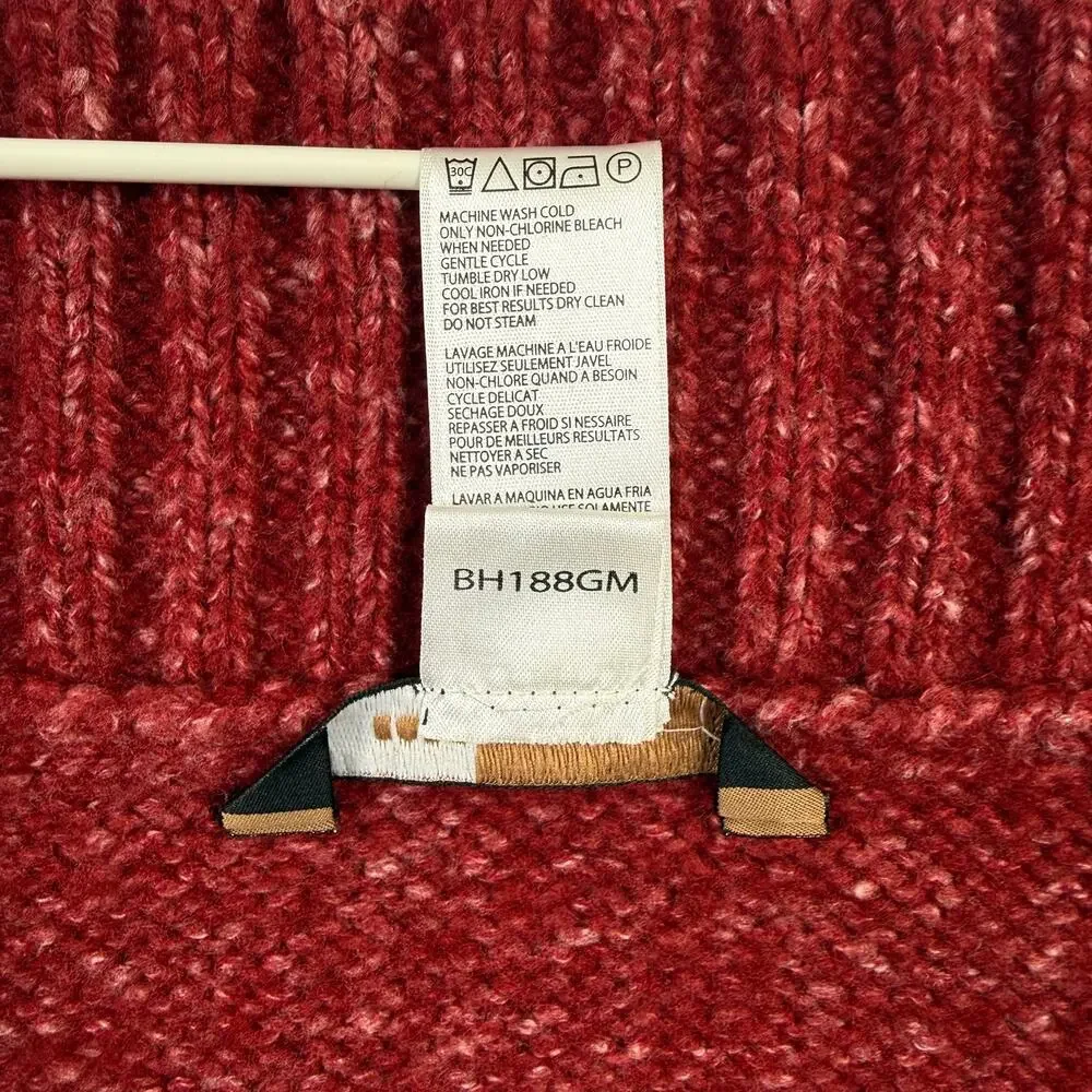 BCBG Maxazria Burgundy Red Wool Blend Knit Scarf Soft Winter 12 x 90